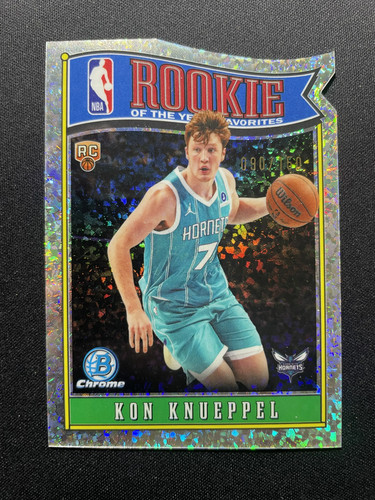 2025-26 Topps Bowman Chrome Kon Knueppel RC Favorites Mini-Diamond /150 XQ87