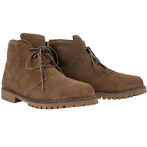Oxford Desert Short Motorcycle Motorbike Urban Leather Boots - Brown