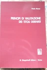 PRINCIPI DI VALUTAZIONE DEI TITOLI DERIVATI - PAOLO MANCA - G. GIAPPICHELLI