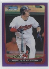 2012 Bowman Chrome Purple Refractor 130/199 Asdrubal Cabrera #140 0g4