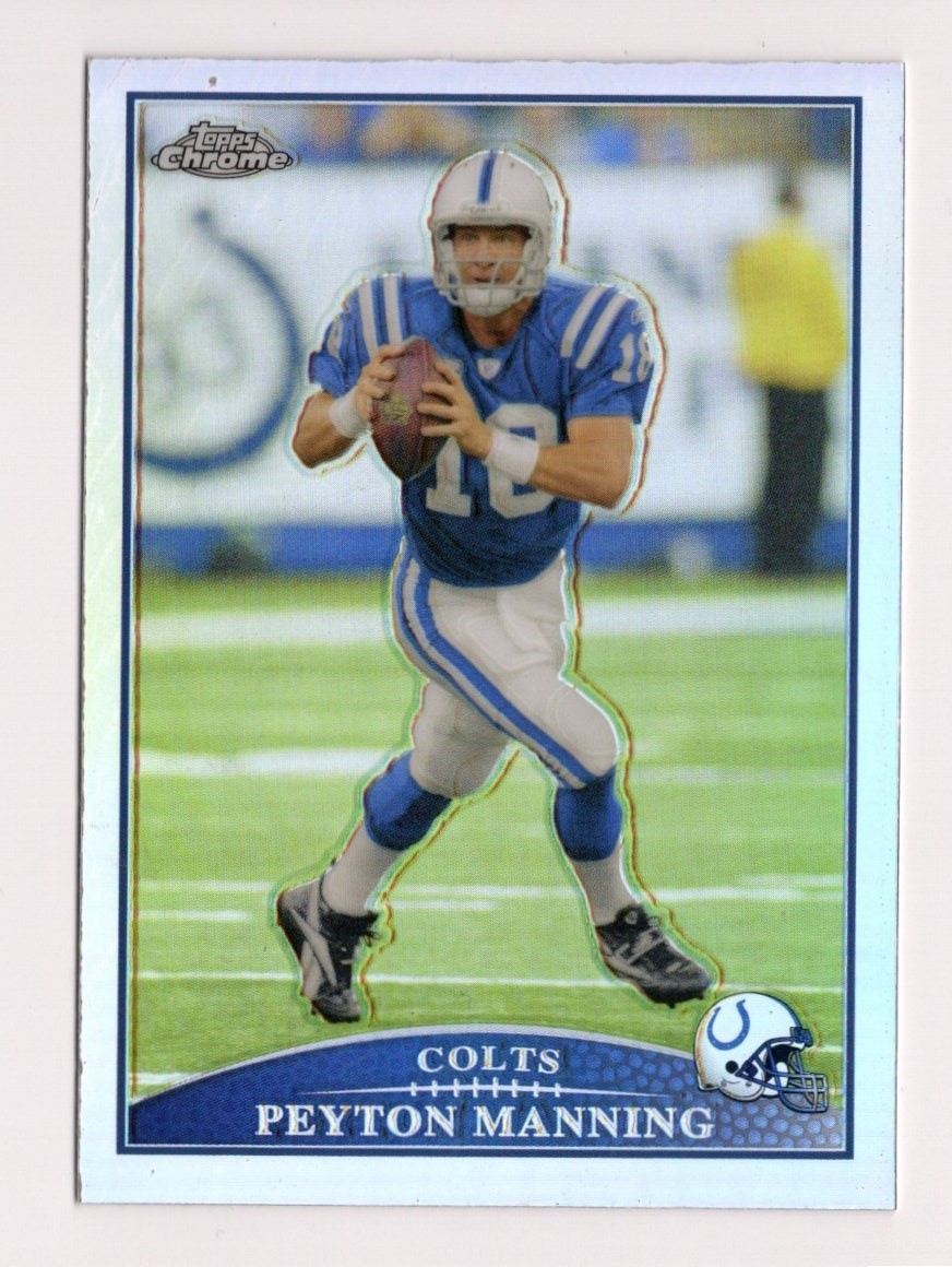 2009 Topps Chrome Refractor Peyton Manning #TC96 - Indianapolis Colts