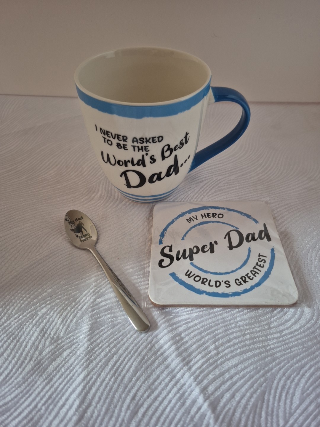 Love Mug®: Best Dad Mug, Coaster and Spoon Gift Set