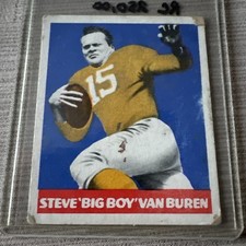 1948 LEAF STEVE BIG BOY VAN BUREN #22 HOF RC ROOKIE CARD EAGLES. rookie card picture
