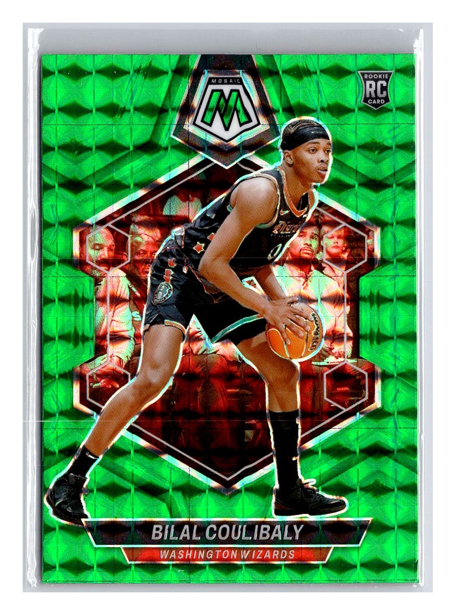 Bilal Coulibaly 2023-24 Panini Mosaic Green Mosaic Prizm Rookie RC #235
