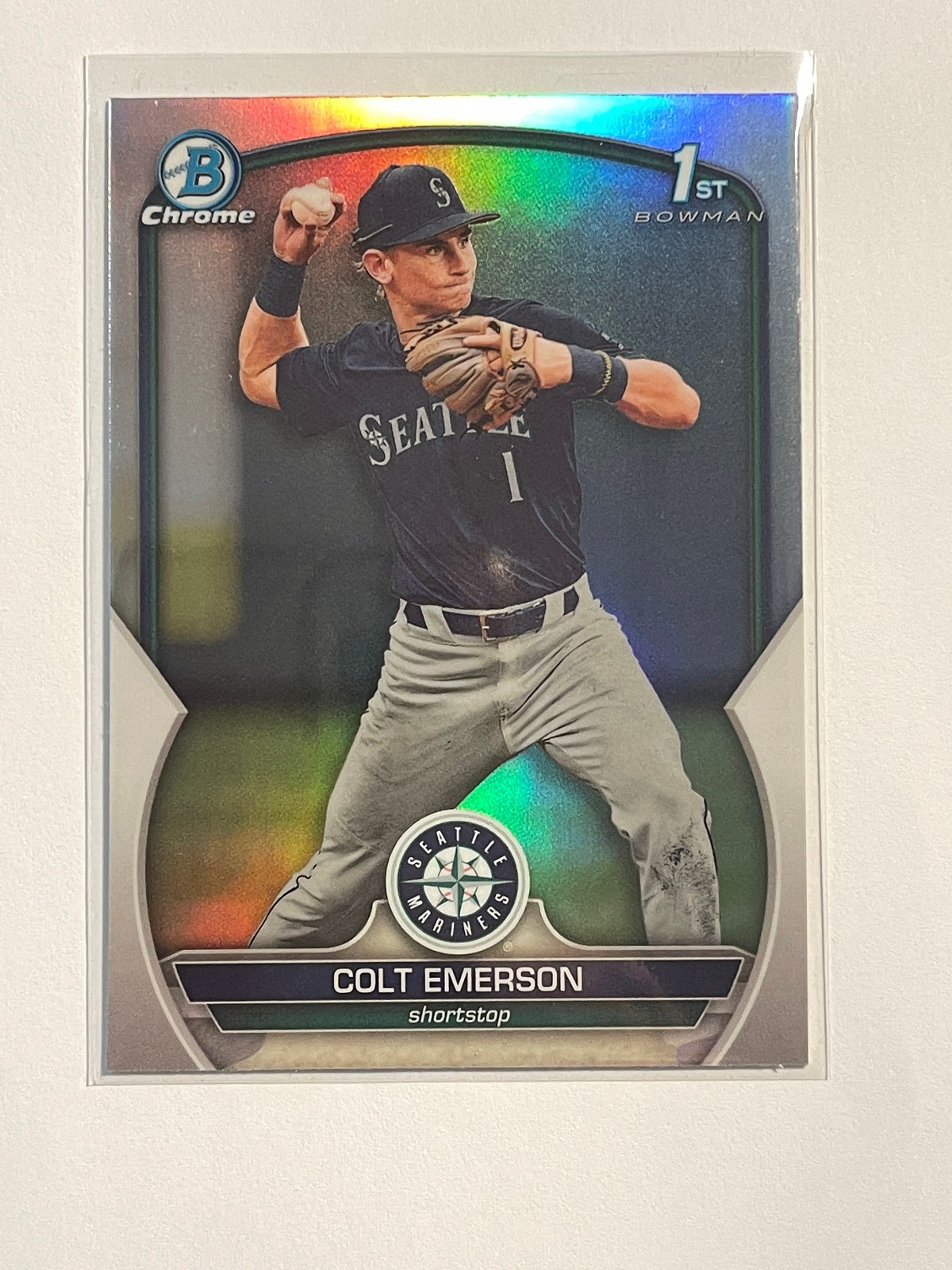 Colt Emerson 2023 Bowman Draft 1st Bowman Chrome Refractor (No.BDC-42)