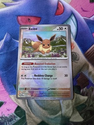 Eevee (Master Ball Pattern) 074/131 Holo Common Prismatic Evolutions Pokemon