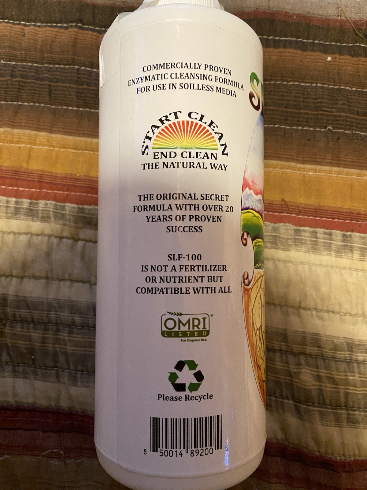 South Cascade Organics SLF-100 Organic Enzymatic Cleanser, 1 Qt. Concentrated