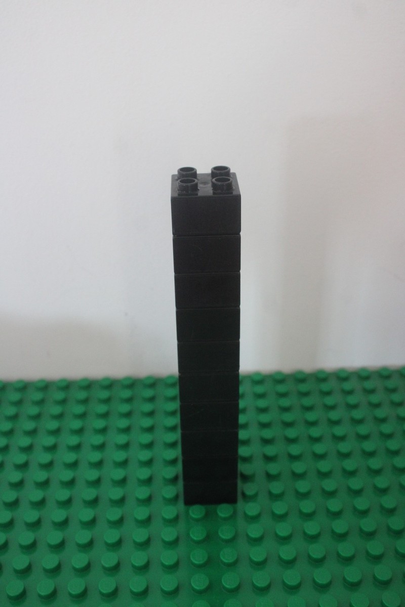 DUPLO 514 ブラック Lego Duplo 2X2 Classic BLACK Brick Block Lot of 10 | eBay