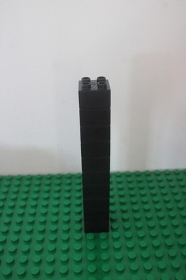 Lego Duplo 2X2 Classic BLACK Brick Block Lot of 10