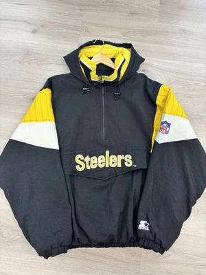 Vintage 90s Pittsburgh Steelers Starter Jacket - NFL Pullover XXL - Image 1 of 4