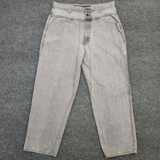 Vintage 90s Marithe Francois Girbaud Brand X Mens 38S Jeans Carpenter Gray Baggy