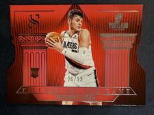2024 Panini Silhouette Pillars of the Game #21 Donovan Clingan RC #26/99 Blazers