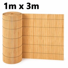 Natural Bamboo Reed Fence 1M x 3M Screening Roll Garden Outdoor Privacy Panel UK