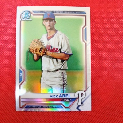 2021 Bowman Draft Chrome Mick Abel Refractor Rookie Card 