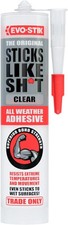 EVO-STIK Sticks Like Sh*t Adhesive, CLEAR, All Weather, Extreme Temperature