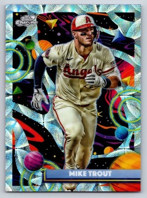 2025 Topps Chrome Cosmic #188 Mike Trout Nucleus Refractor