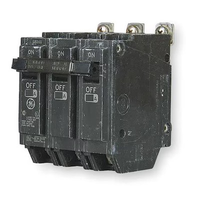 Ge Thqb32080 Miniature Circuit Breaker, Thqb Series, 80A, 3 Pole, 240V Ac, 10Ka