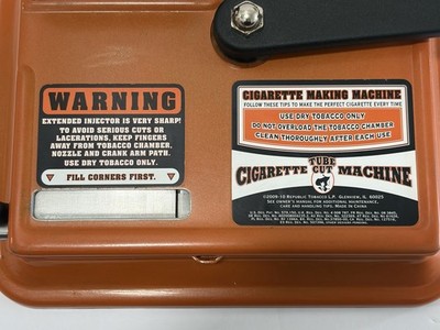 Gambler Tube Cut Tabletop Cigarette Making Machine Injector 100's & King  Size