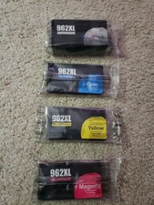 962XL Ink Cartridges - 4 Pack Black, Cyan, Magenta, Yellow New Sealed Unbranded