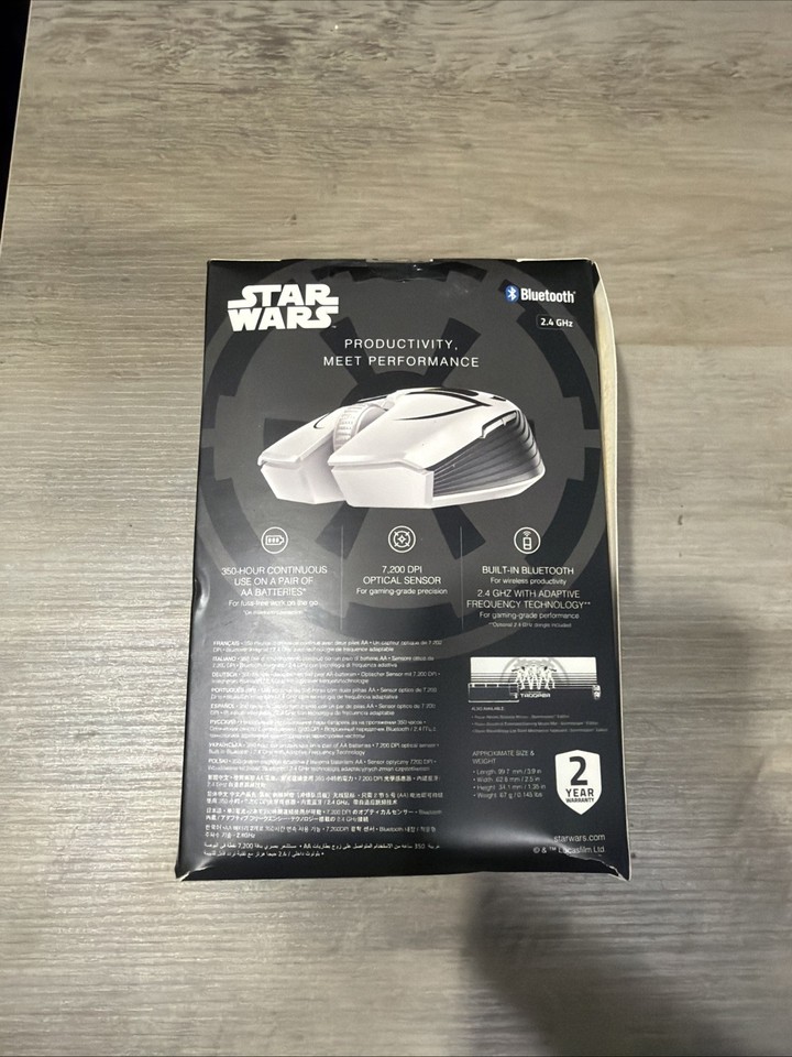 New - Razer Atheris Wireless Mouse Disney Star Wars Stormtrooper ...