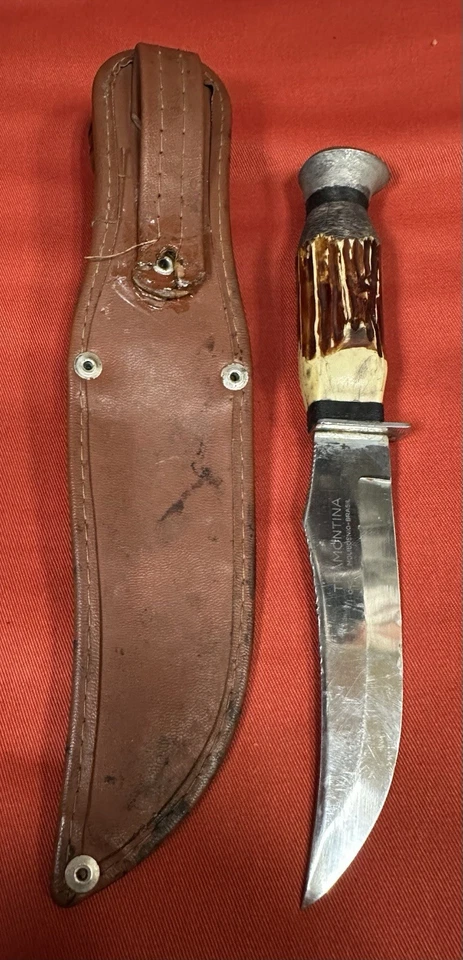 Cuchillo de Caza Deportivo Tramontina De Colección con Funda Hecho en Brasil Hoja de 5" 9" Foto 4 de 4