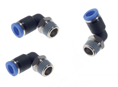 IQS Winkel Steckverschraubung Pneumatik Schlauchverbinder Druckluft Fitting R