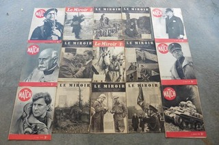 Lot de revues Le Miroir et Match 39/40 Poilu Campagne de France Char