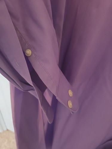 Camisa de Vestir Alexander Julian Colores Púrpura Sólida Talla 4XL Cuello Manga 20 36/37 - Imagen 7 de 7