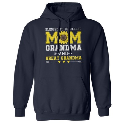Blessed to be Called Mom and Grandma - Sunflower Unisex Hooded Sweatshirt