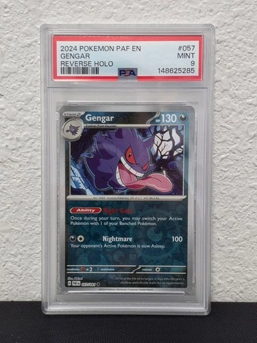 2024 POKEMON PAF EN-PALDEAN FATES #057 GENGAR PSA 9