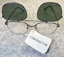 NEW Vintage Liz Claiborne Flip Up Aviator Sunglasses Frames Convertible Reading