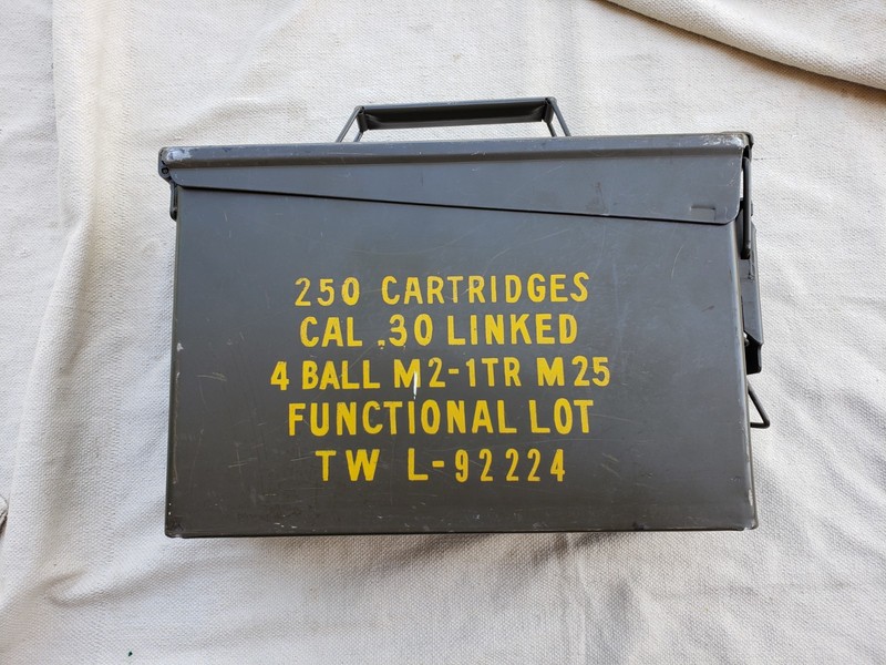 Older US GI 30 Caliber Ammo Can by GP & F--1950s NICE