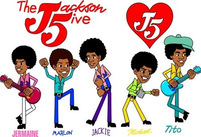 1971 THE JACKSON FIVE POSTER WALL ART PRINT FOR THE CARTOON SIZE 11X17 INCHES