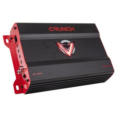 Crunch V-Drive 1325W Mono Block Subwoofer Amplifier with Adjustable Crossovers