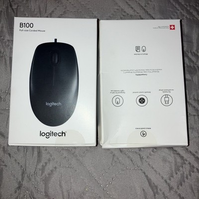 Logitech B100 Corded Mouse Wired Usb Mouse For Computers And Laptops - Right
