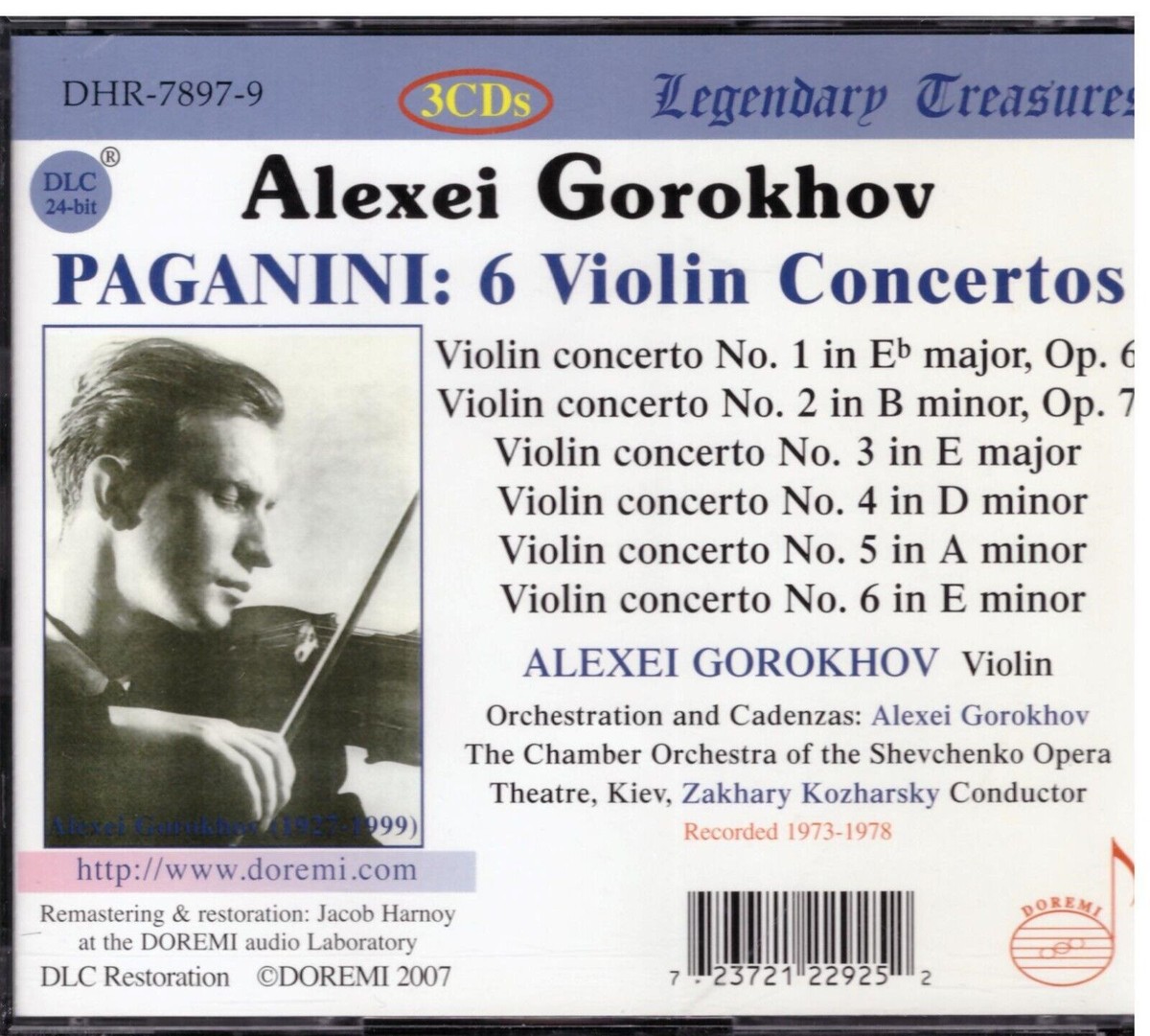 【CD】Violin Concertos Concertos f(250801) Sergey Khachatryan, Shostakovich, Kurt Masur, Orchestre