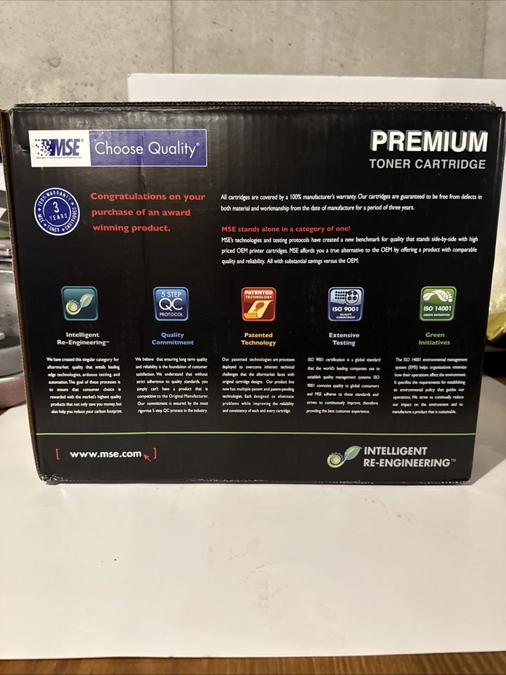 MSE Lexmark T630 High Yield Replacement Toner Cartridge Sealed Black 12A7362 USA - Image 3 of 4