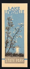 1988 Lake Lewisville State Park Frisco Texas TX Vintage Travel Brochure Map