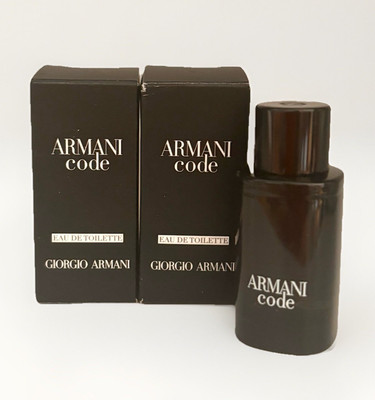 Giorgio Armani Code Homme  2 x 7 ml Eau de Toilette  Neu Mini Herren
