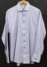 Twillory Men's Purple Check Non-Iron Safe Cotton Button Front Shirt 16.5 - 34/35
