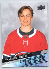 2020-21 Upper Deck #705 Cameron Hillis Young Guns RC (ref 221999)