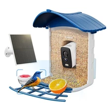 Bird Feeder with Camera, Solar Powered, AI Identify 10,000+ Species, Smart Bi...