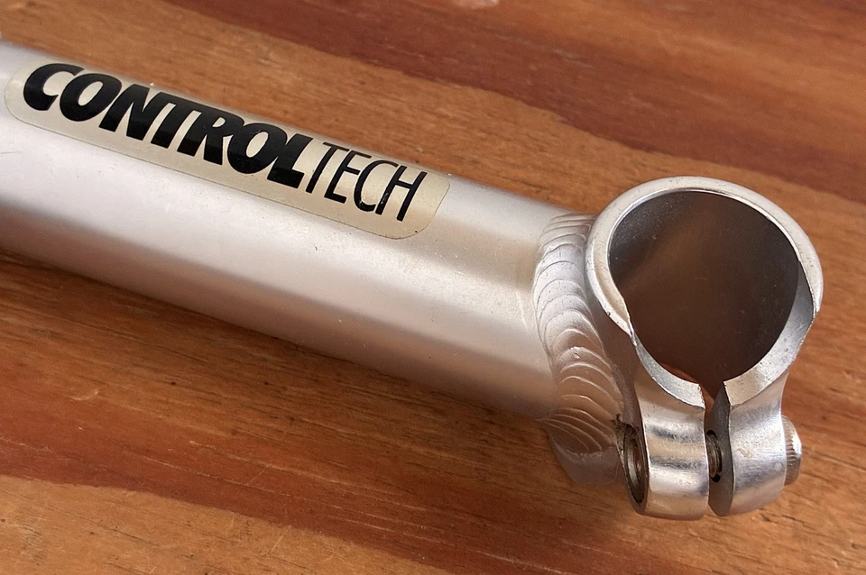 NOS Vintage Control Tech Aluminum Quill MTB Stem 135mm 25.4 Silver Made in USA - Image 4 of 4