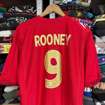 ENGLAND 2006 2008 AWAY #9 ROONEY FOOTBALL SHIRT SOCCER JERSEY