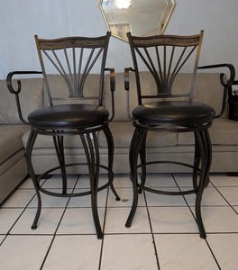 Marsala 30-Inch Swivel Barstools, Set Of 2