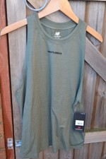 Image of New Balance Achiever Tank Top Women's Size L Large Olive Green Workout Yoga NWT