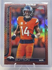 2025 Topps Chrome Courtland Sutton  Football Leather #86 Broncos SSP