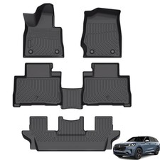 3D Floor Mats Custom Fit for Lincoln Aviator 6 Seats 2020-2024 Floor Liner