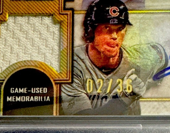 2024 TRIPLES HILOS/36 PETE CROW-ARMSTRONG-SWNSN-HRNR PSA 7- ¡COMBO RELIQUIA AUTOMÁTICA! Foto 2 de 3