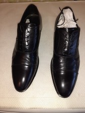 OXFORD FRANCESINE SCARPE NERE ELEGANTI CERIMONIA UOMO FABI MADE IN ITALY TG 44